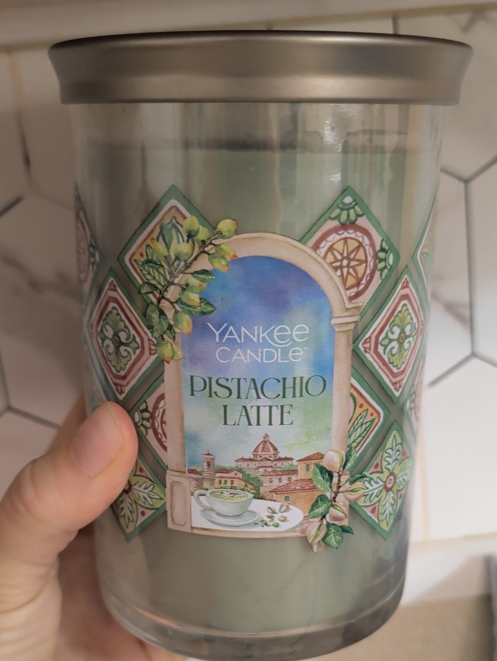 Yankee Candle Pistachio Latte Decorative Green Jar Candle